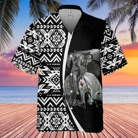 Powwow StoreGBHW000289 Tribe Design Native American Hawaiian Shirt 3D