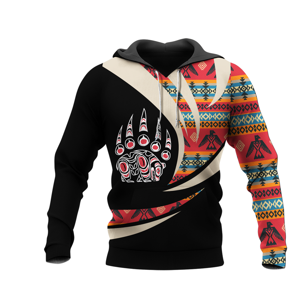 Powwow StoreHD0011967 Pattern Native Pride 3D Hoodie