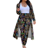 CLP00021 Tribe Design Native American Cardigan Coat Long Pant Set