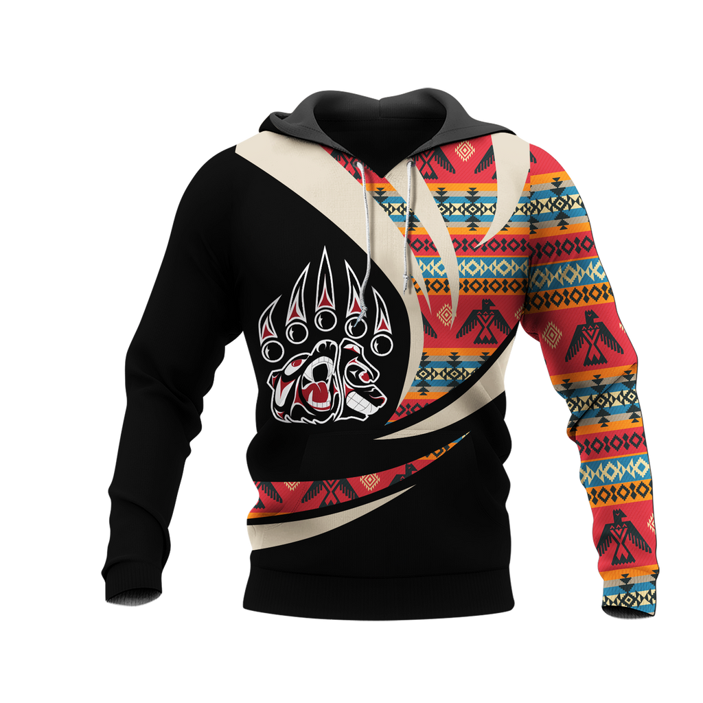 Powwow StoreHD0011969 Pattern Native Pride 3D Hoodie