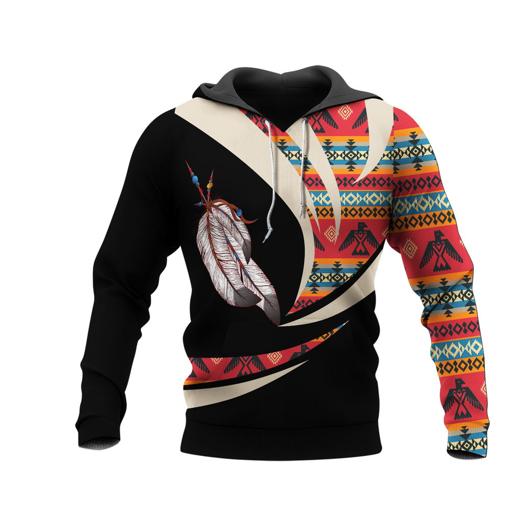 Powwow StoreHD0011970 Pattern Native Pride 3D Hoodie