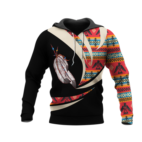 Powwow StoreHD0011970 Pattern Native Pride 3D Hoodie