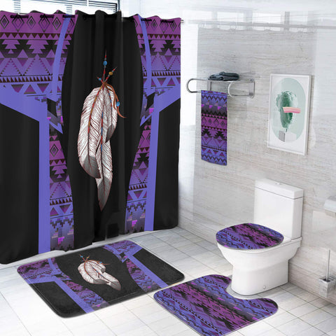 BS-000173 Pattern Native American Bathroom Set