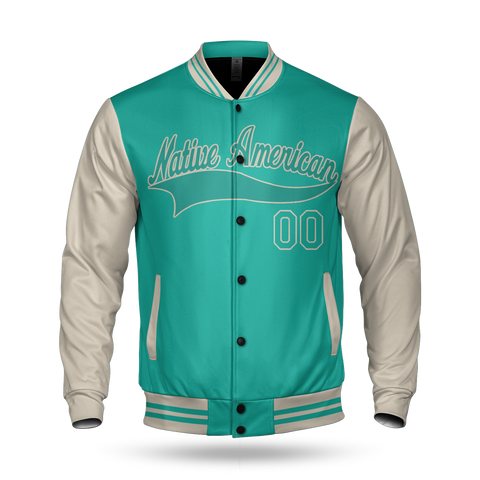BBJ0001 Pattern Native Baseball Jacket