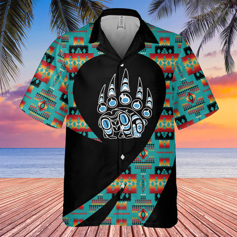 GB-HW000844 Tribe Design Native American Hawaiian Shirt 3D