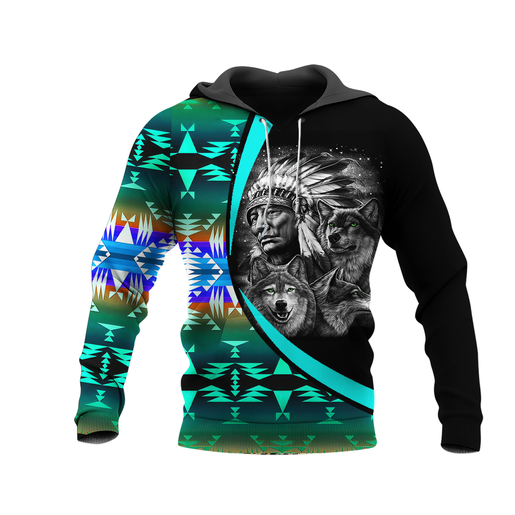 Powwow StoreHD0011593 Pattern Native Pride 3D Hoodie