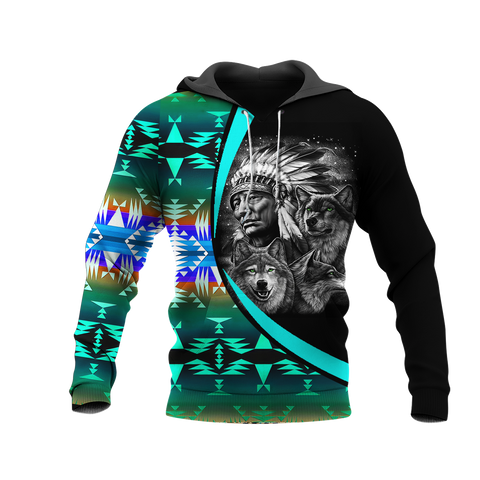 Powwow StoreHD0011593 Pattern Native Pride 3D Hoodie