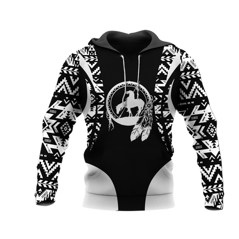 Powwow StoreHD001103 Pattern Native Pride 3D Hoodie