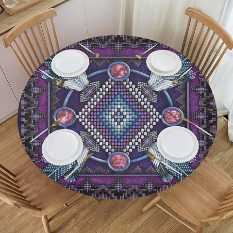 GB-NAT00023-03 Pattern Native American Round Table Set