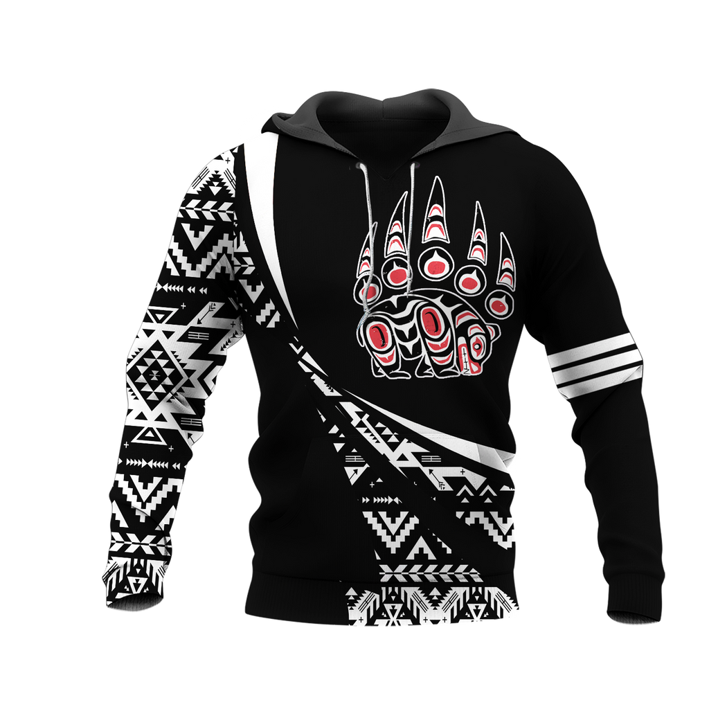 Powwow StoreHD0012048 Pattern Native Pride 3D Hoodie