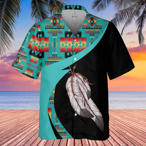 GB-HW000969  Tribe Design Native American Hawaiian Shirt 3D