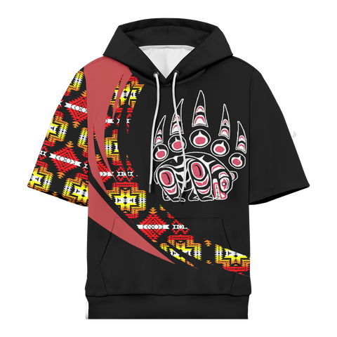 Powwow StoreHD0012364 Pattern Native Pride 3D Short  Hoodie