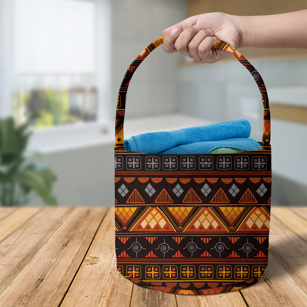 Powwow StoreGBNAT00644 Pattern Native Fabric Basket