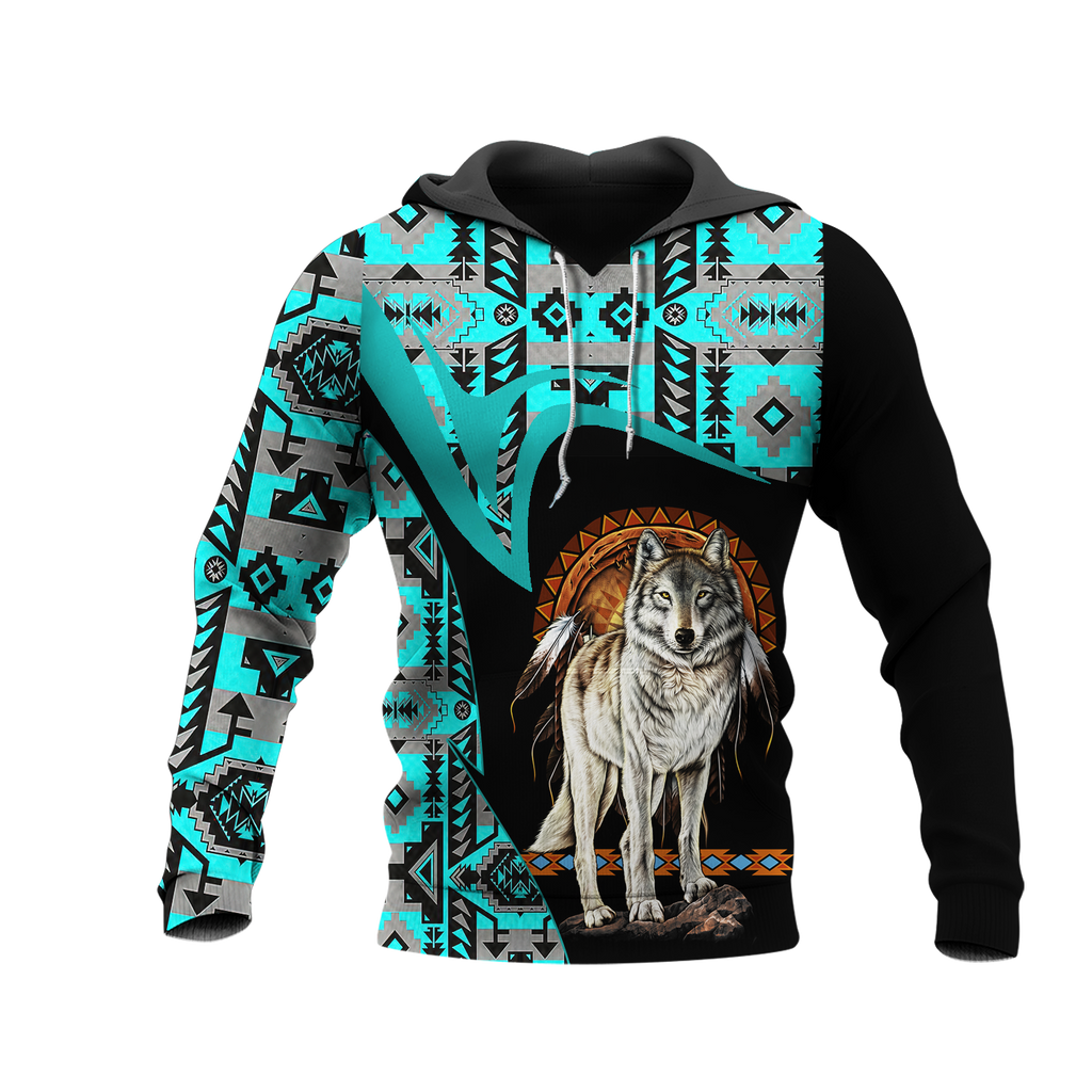 Powwow StoreHD0011526 Pattern Native Pride 3D Hoodie