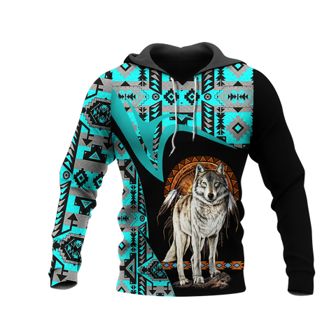 Powwow StoreHD0011526 Pattern Native Pride 3D Hoodie