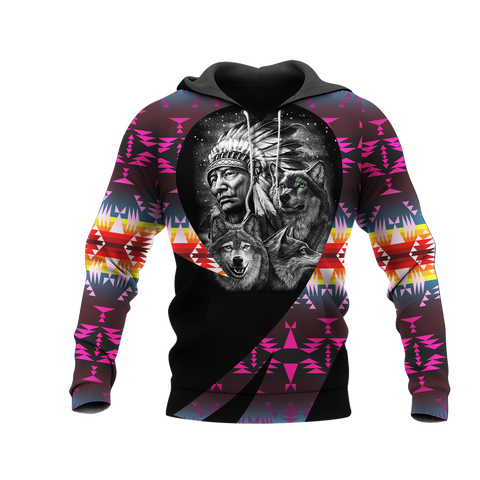 Powwow StoreHD0011621 Pattern Native Pride 3D Hoodie