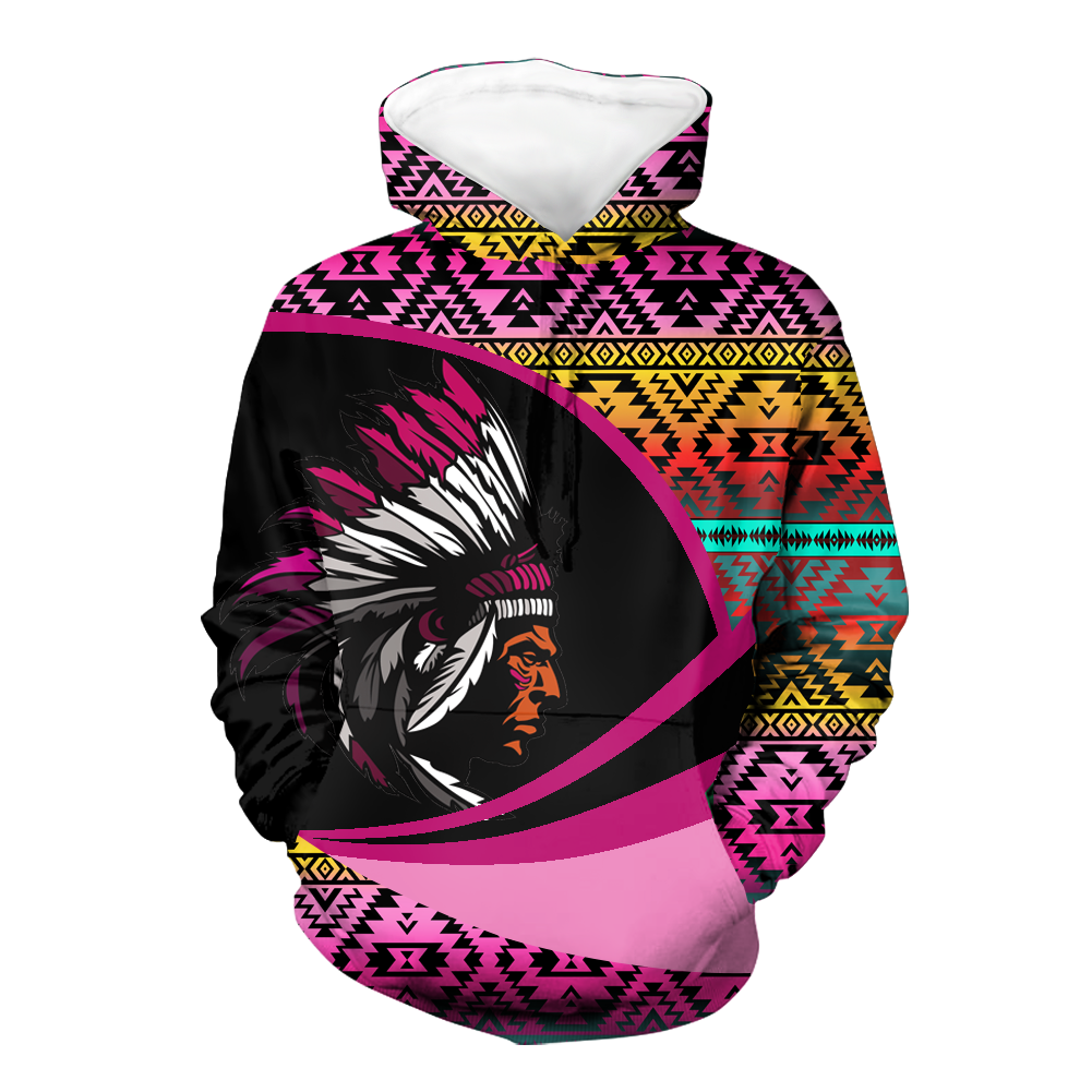 Powwow StoreHD0011348  Pattern Native Pride 3D Hoodie