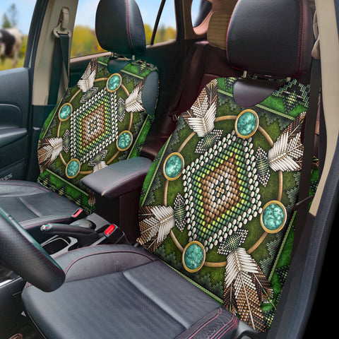 Powwow StoreGBNAT00023 Pattern Native Vest Style Car Seat Cover