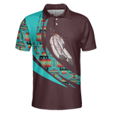 POLO0039 Native American  Polo T-Shirt 3D