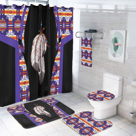 BS-000177 Pattern Native American Bathroom Set