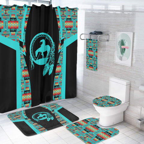 BS-000177 Pattern Native American Bathroom Set