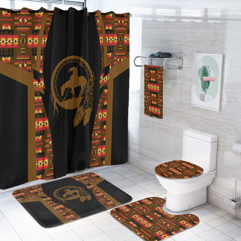 BS-000178 Pattern Native American Bathroom Set