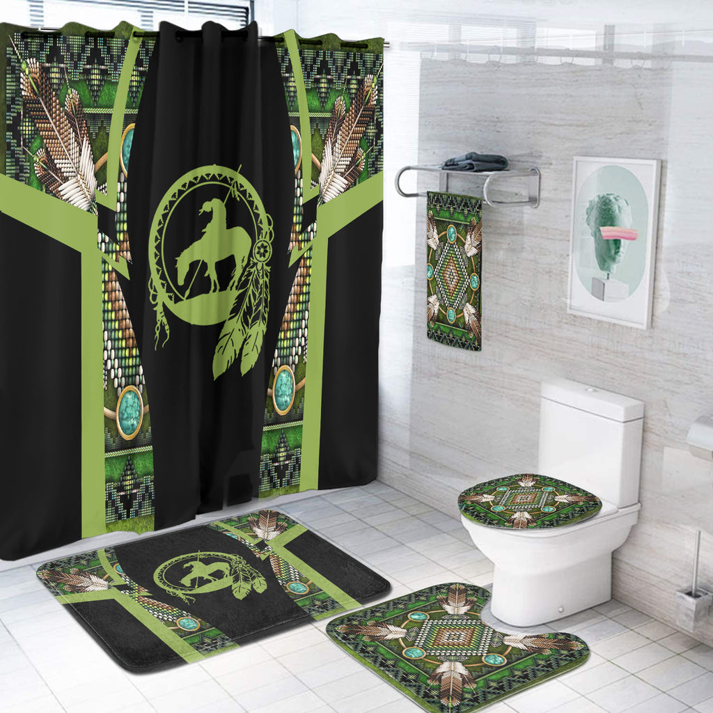 Powwow StoreBS000181 Pattern Native American Bathroom Set