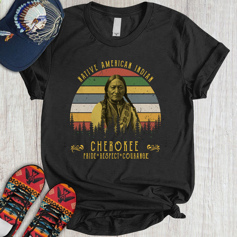 TS00126 Tribal chief Indigenous  2D T-Shirt