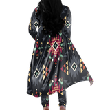 CLP00031 Tribe Design Native American Cardigan Coat Long Pant Set