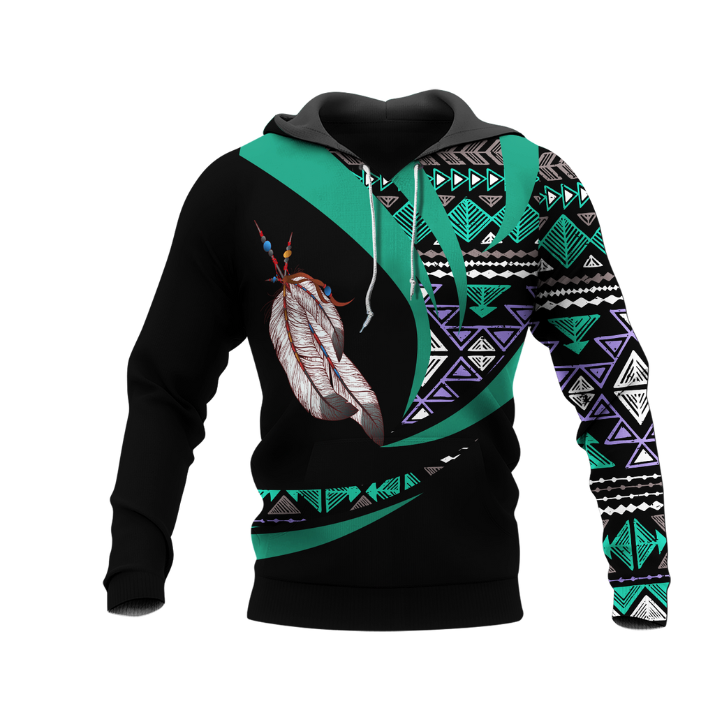 Powwow StoreHD0011977 Pattern Native Pride 3D Hoodie