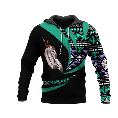 Powwow StoreHD0011977 Pattern Native Pride 3D Hoodie