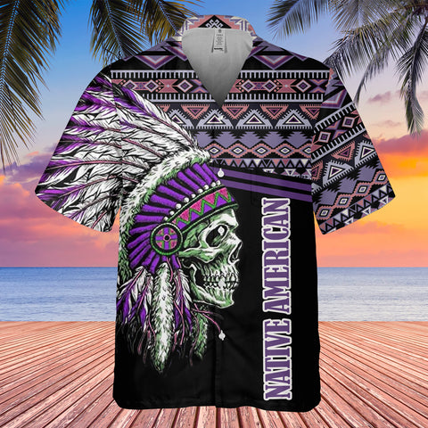 GB-HW000277 Tribe Design Native American Hawaiian Shirt 3D