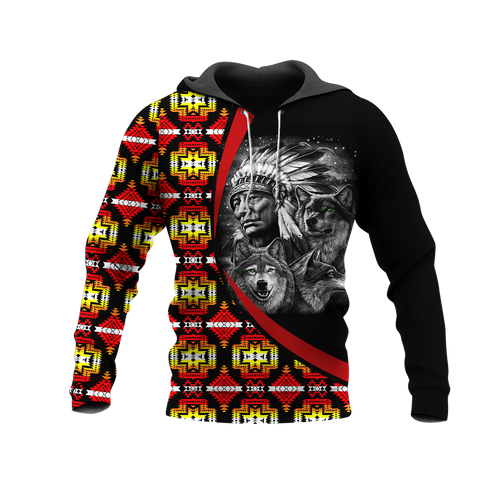 Powwow StoreHD0011595 Pattern Native Pride 3D Hoodie