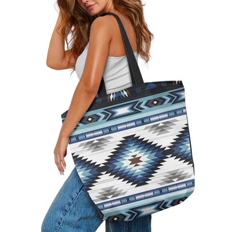 Powwow StoreGBNAT00528 Pattern Tribe Canvas Shopping Bag