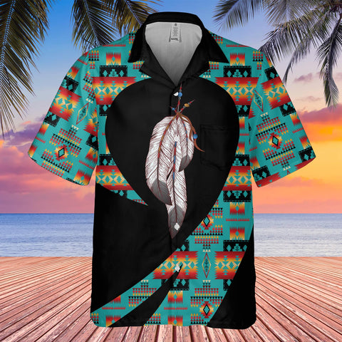 GB-HW000843 Tribe Design Native American Hawaiian Shirt 3D