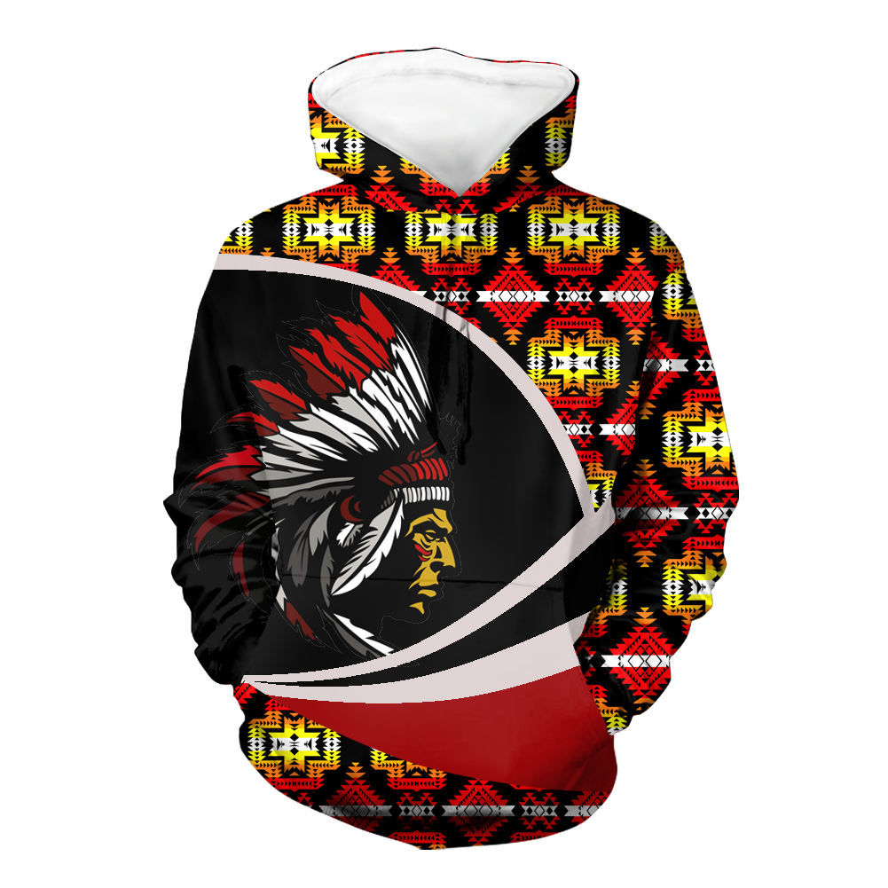 Powwow StoreHD0011349  Pattern Native Pride 3D Hoodie