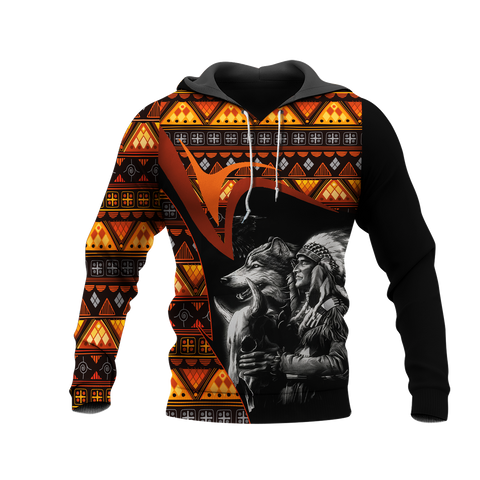 Powwow StoreHD0011527 Pattern Native Pride 3D Hoodie