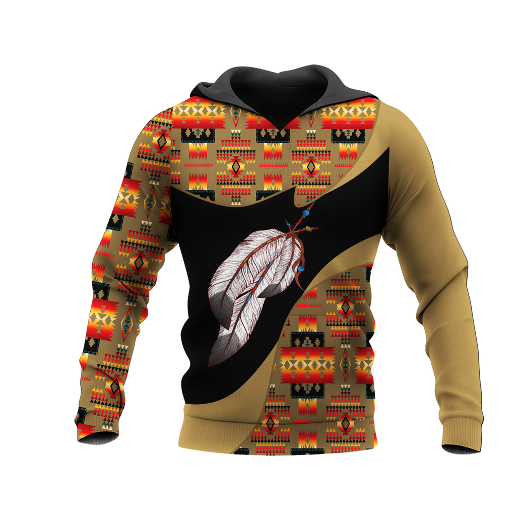 Powwow StoreHD0011997 Pattern Native Pride 3D Hoodie