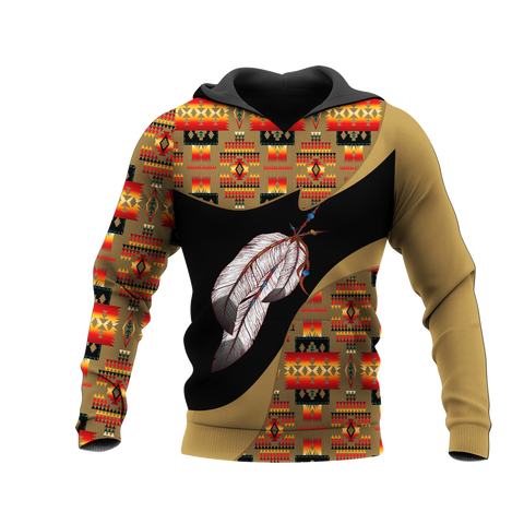 Powwow StoreHD0011997 Pattern Native Pride 3D Hoodie