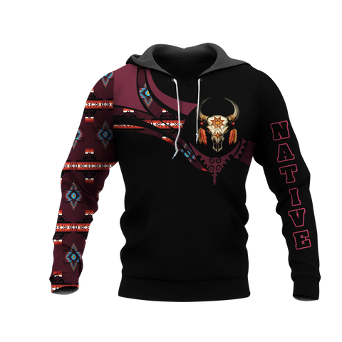 Powwow StoreHD0012501 Pattern Native Pride 3D Hoodie