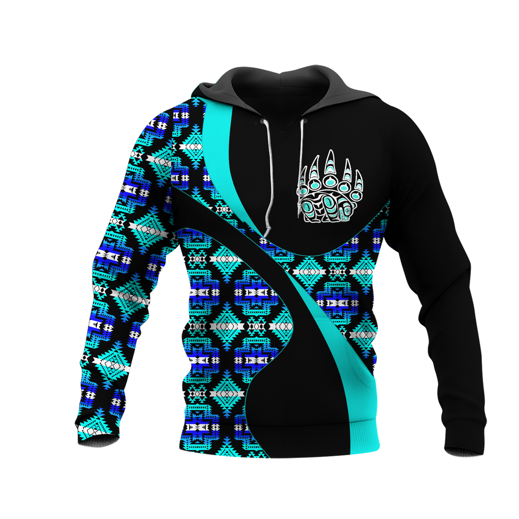 Powwow StoreHD0011478 Pattern Native Pride 3D Hoodie