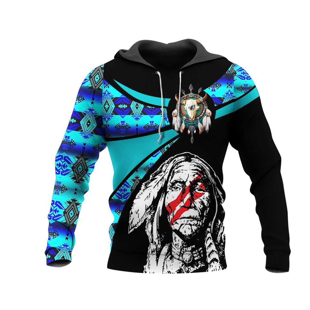 Powwow StoreHD000811 Pattern Native Pride 3D Hoodie