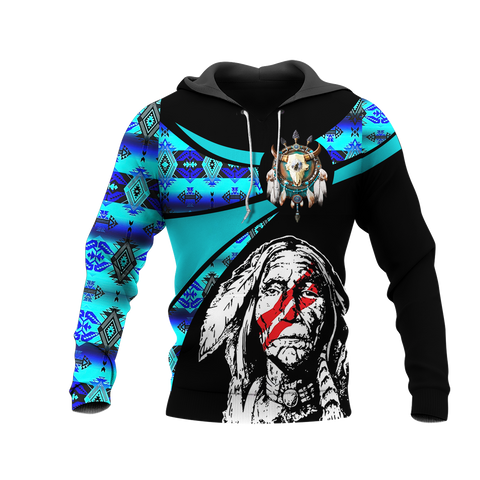 Powwow StoreHD000811 Pattern Native Pride 3D Hoodie