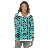 GB-NAT00626 Native American Women's Borg Fleece Sweatshirt