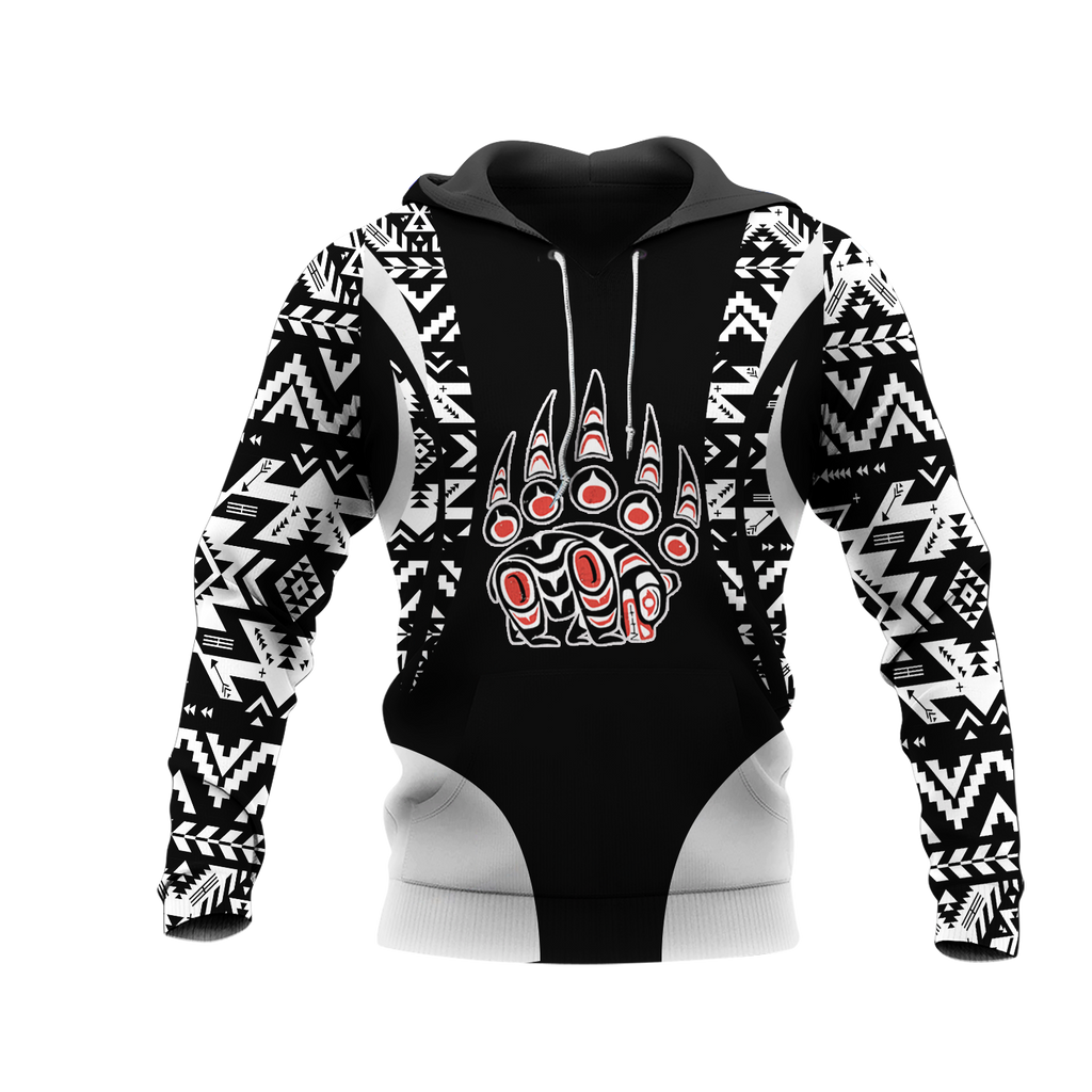 Powwow StoreHD001104 Pattern Native Pride 3D Hoodie