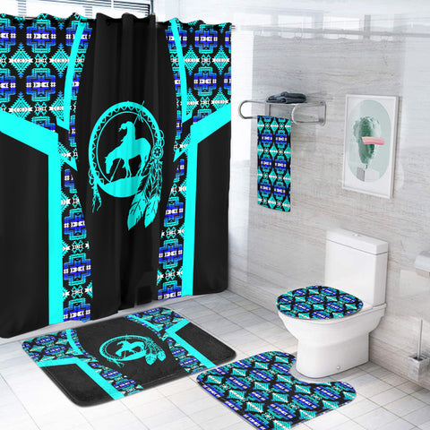 BS-000188 Pattern Native American Bathroom Set