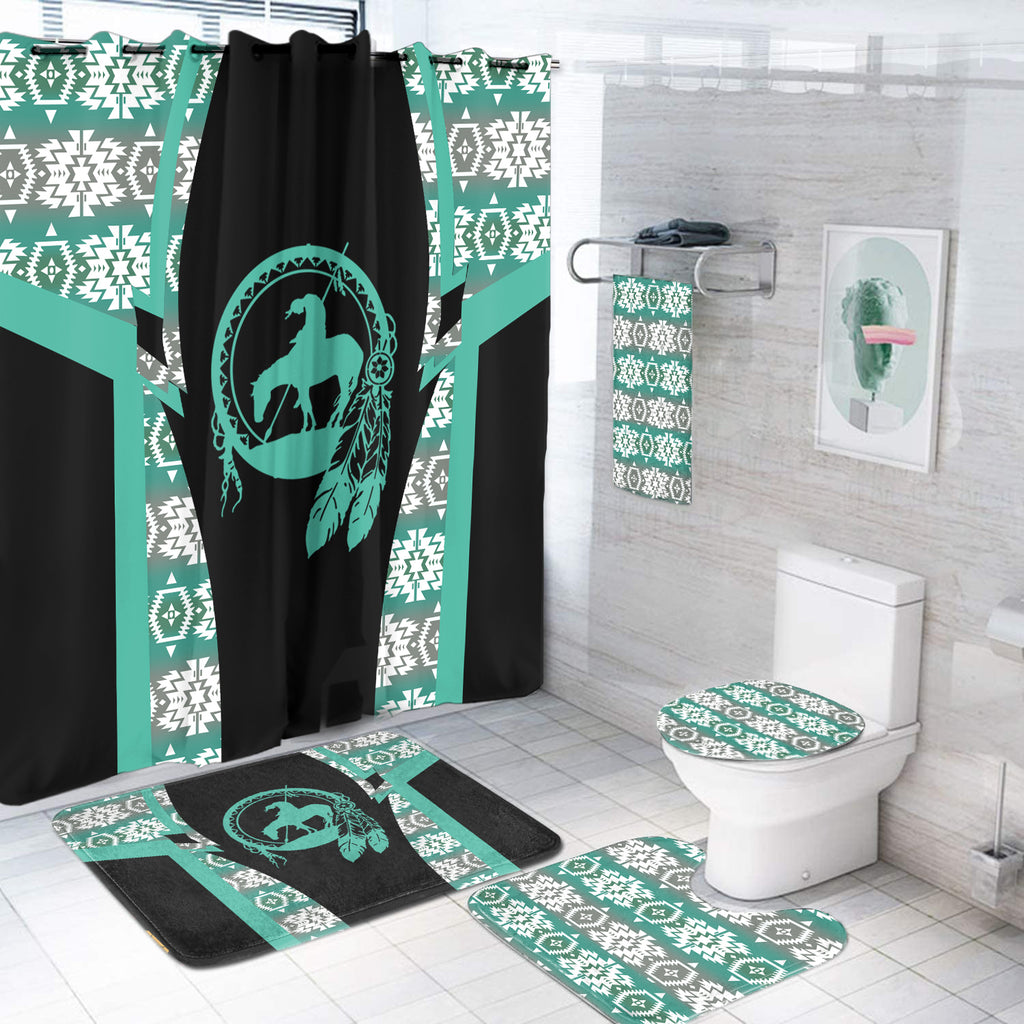 BS-000223 Pattern Native American Bathroom Set