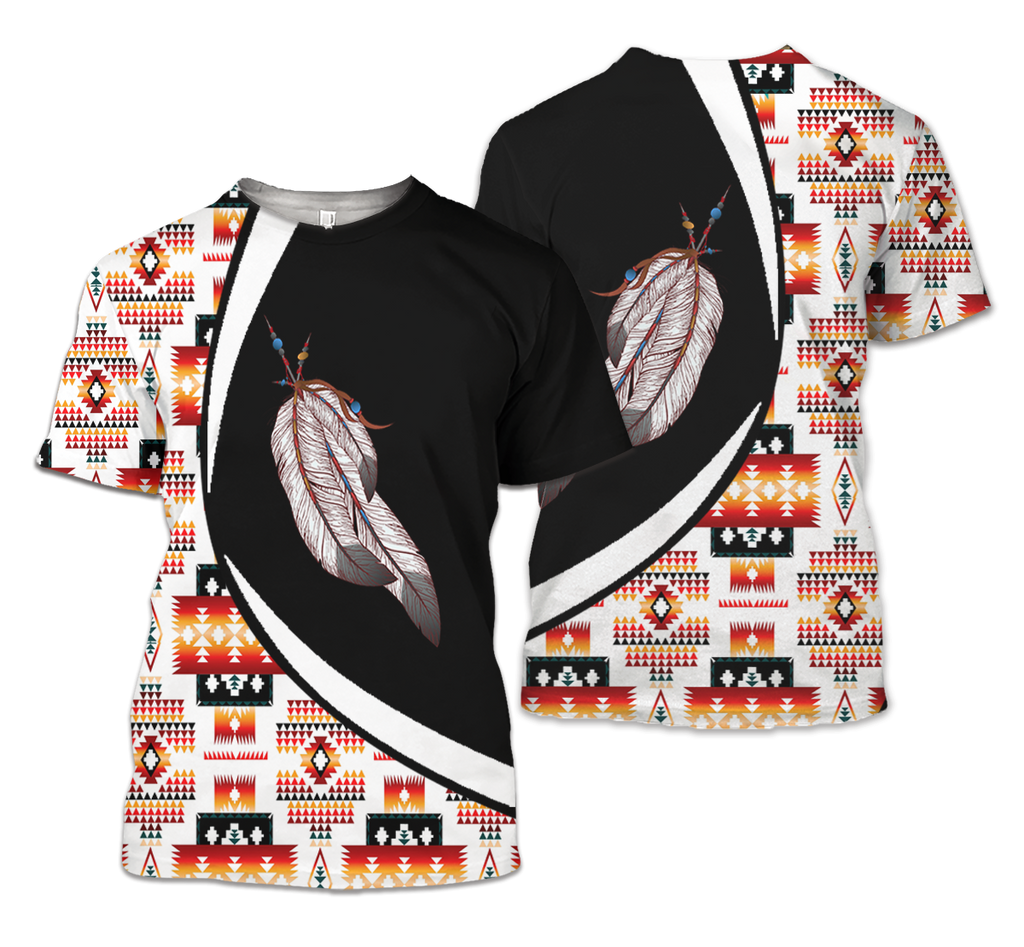 TS00144 Pattern Native American Unisex 3D T-Shirt