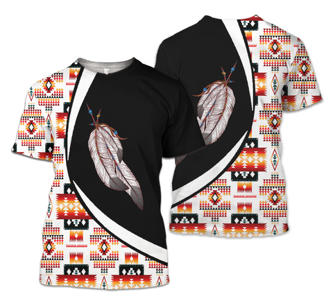 TS00144 Pattern Native American Unisex 3D T-Shirt