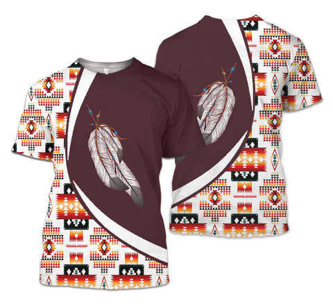 TS00145 Pattern Native American Unisex 3D T-Shirt